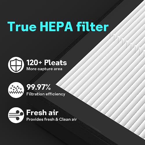 Air Purifier Replacement Filter 2 Pack for Levoit EverestAir-P - HEPA Carbon