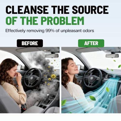 Odor Removal Car AC Coil Cleaner Foam 12.84 oz Pack of 2 - Deep Clean & Freshen Cabin