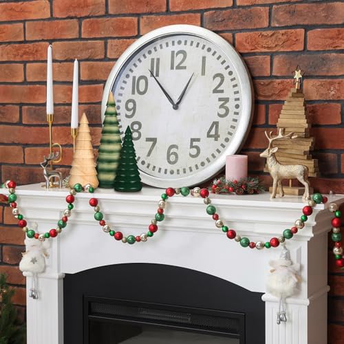 Cinnvoice 3 Pcs Farmhouse Rustic Wooden Christmas Trees Tabletop