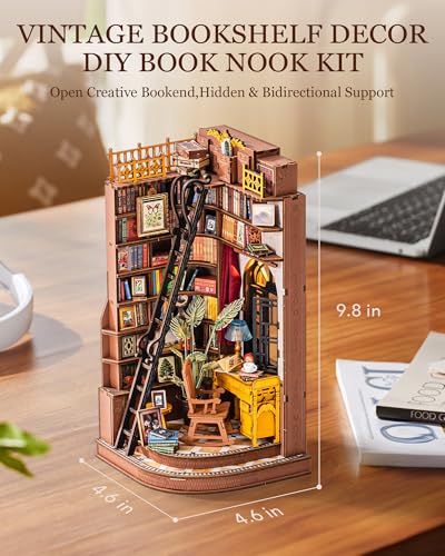 British Style Bookend Kit - DIY Miniature Study Nook & Shelf Decor