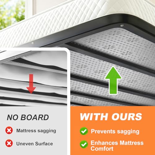 LAVEVE Queen Size Bunkie Board 60x80 Anti-Slip Bed Slat Support, Heavy Duty