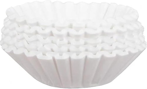 Commercial Coffee Filters - 12 Cup Extra Large Unbleached Filters (300ct) | 9.75" Diameter for Bunn Machines