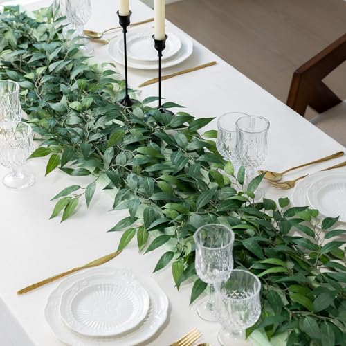 Artificial Greenery Stems - 36Pcs Italian Ruscus 20-Inch Fake Plant Spray for Wedding & Home Decor - Variation of THIS listing