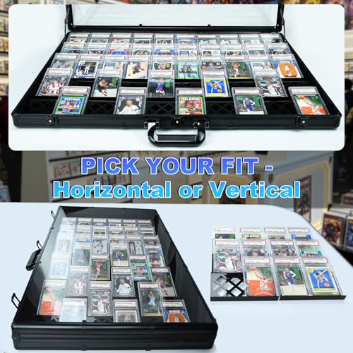 Diamond Grid 30 Modular Trade Card Risers - Black Acrylic Display Set