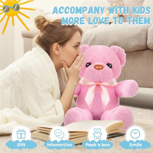 Jerify 16-Pack 12-Inch Plush Bear Stuffed Animals - Cute Cuddly Gift Set