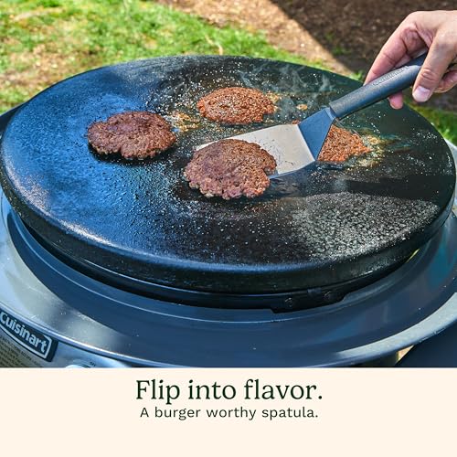 Cuisinart Smashed Burger Kit with Cast Iron Press & Accessories - Round 6"