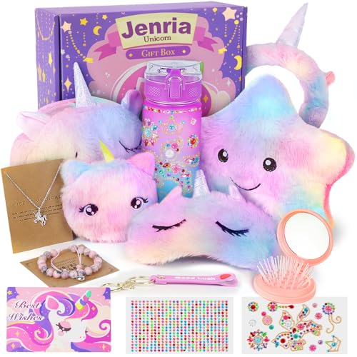 Jenria Starry Unicorn Gift Set for Girls - Graduation, Birthday & Sleepover Toys