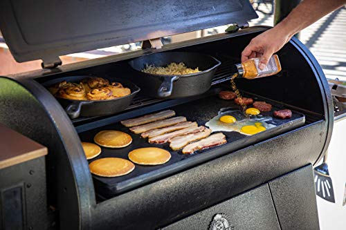 14x28 Inch Cast Iron Griddle for Cooking, Reversible Flat & Ribbed Surface