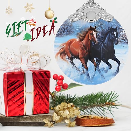 Horse Stained Glass Suncatcher Ornament - Jocidea Christmas Tree Decoration (Variation: Horse)