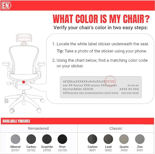 Engineered Now Headrest for Herman Miller Aeron Chair Remastered H3 - Onyx Variation