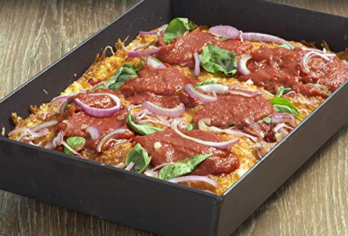 8x10 Inch Detroit Style Pizza Pan - Heavy Duty, Non-Stick, Made in USA
