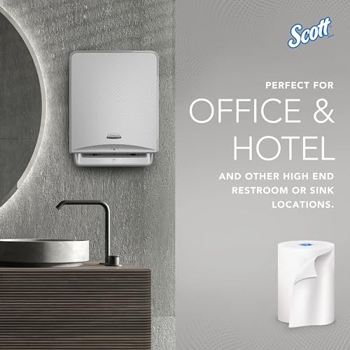 Scott Professional Hard Roll Paper Towels Blue Core, 6 Rolls x 900 ft Commercial Dispenser-Ready