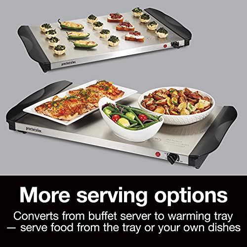 Proctor Silex Electric Buffet Server & Food Warmer with 3 Oven-Safe Chafing Pans - 2.5 Quart Set