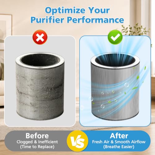 iSingo C610 Replacement Air Filter Set - 2 Pack for Winix C610 Air Purifier