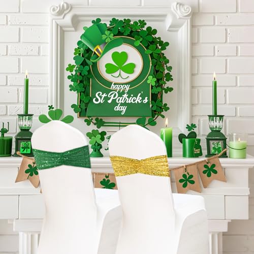 Gold Sequin Chair Sashes Set of 100 - Elegant Wedding & Party Decor