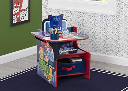 Kids Desk Chair with Storage Bin for Arts & Crafts, Homework, Homeschooling