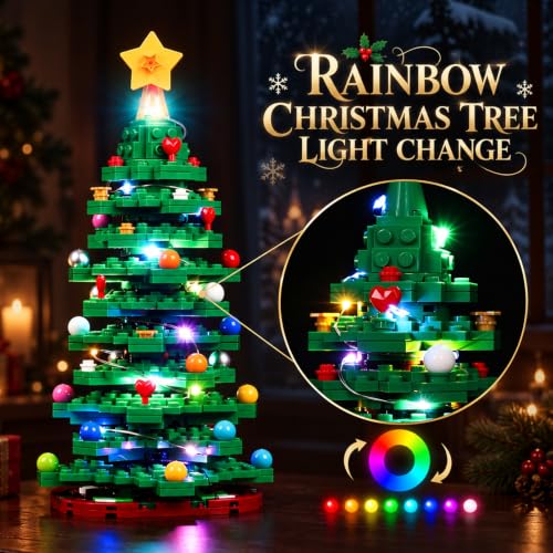 Nitemode LED Light Kit for Lego 40573 Christmas Tree White - Adjustable Brightness