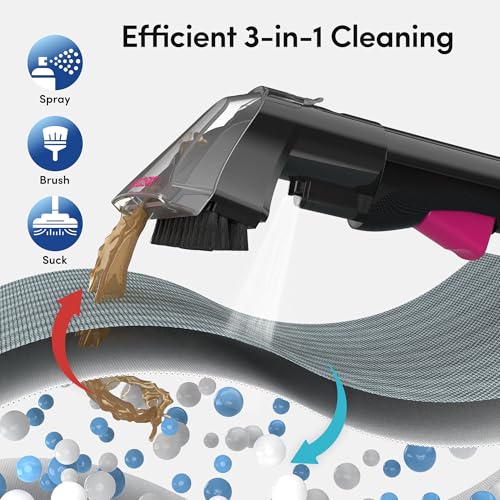 WECLEAN C5 Portable Carpet & Upholstery Cleaner Blackpink – Deep Stain & Odor Removal
