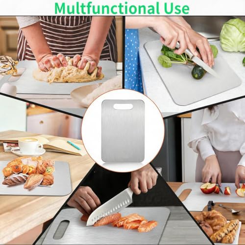 Sowspoy 3-Piece Titanium Cutting Board Set - Double Sided, Dishwasher Safe, Non-Toxic Kitchen Chopping Boards
