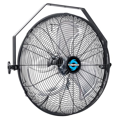 18-Inch High Velocity Wall Fan - Industrial, Commercial & Residential Use - Tornado Model 1