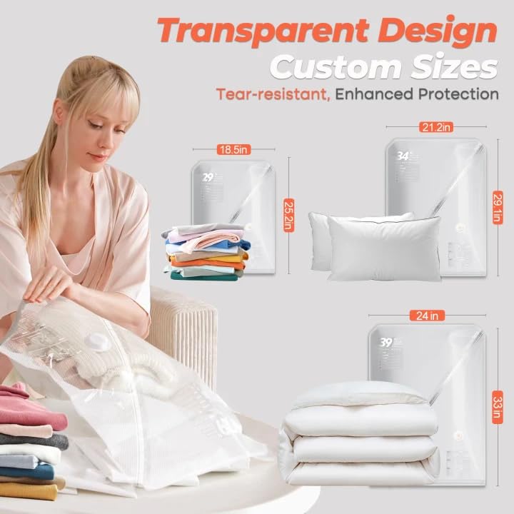 Vacbird 15 Pack Cordless Vacuum Seal Bags with Rechargeable Pump - Space Saver Compression Storage for Clothes Bedding Travel Variation of THIS listing