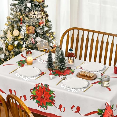 50Pcs Christmas Snowflake Placemats - Winter Holiday Table Decor, Disposable Paper Mats