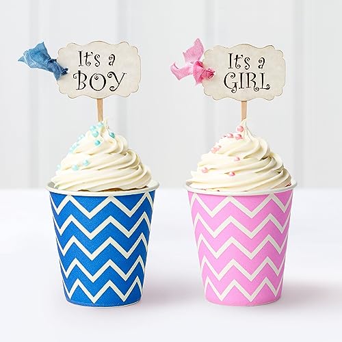 JOLLY PARTY 1000 Pack 5oz Disposable Paper Cups - Striped Small Mouthwash Cups