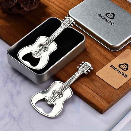 Guitar Bottle Opener Set - Music Lover Beer Openers, Pack of 2