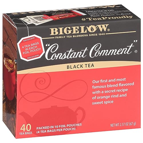 Bigelow Tea Constant Comment Black Tea (Pack of 6, 40 Count) - Caffeinated, 240 Tea Bags