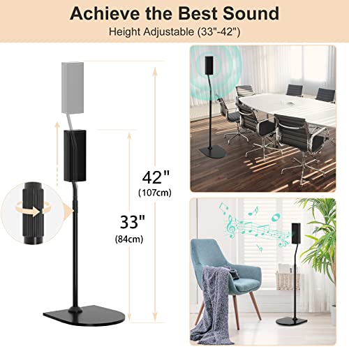 Height Adjustable Speaker Stand for Bose Speakers with Slideconnect Bracket