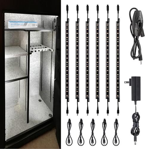 12 Inch LED Safe Lighting Kit - Daylight 5000K with Rocker Switch, 6 Bars