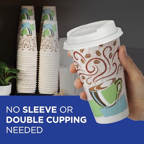 10 oz Insulated Paper Coffee Cups - Disposable Hot & Cold Drinkware, 1000 Count