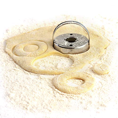 Norpro Stainless Steel Donut Cookie Cutter with Removable Center 2.75in