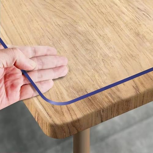 Royhom Clear Plastic Table Protector 36 x 60 Inch 1.5mm Heavy Duty Cover