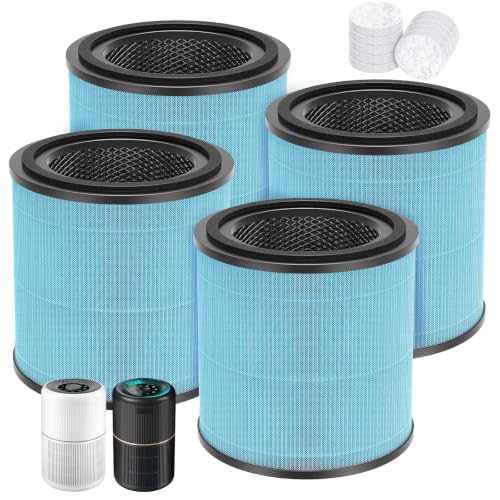 4 Pack HEPA Air Purifier Filters for AIRTOK AP0601 - Odor & Dust Removal