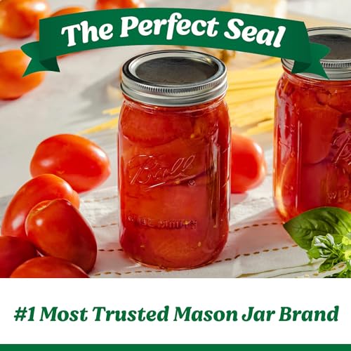 Ball Glass Mason Jars Wide Mouth 32oz with SureTight Lids - 8 Pack (Variation of THIS listing)