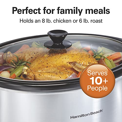 Hamilton Beach 8 Qt Programmable Slow Cooker with Timer & Removable Stoneware