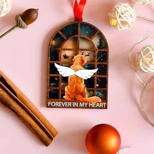Golden Retriever Christmas Ornament, Golden Retriever Memorial Gift for Dog Lover, Mom, Dad