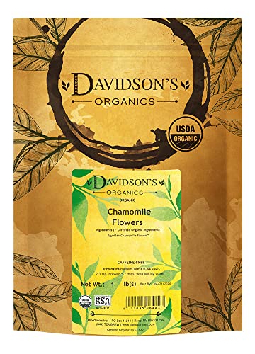 Davidson's Organics Chamomile Flowers Loose Leaf Tea - 16 Ounce Pack