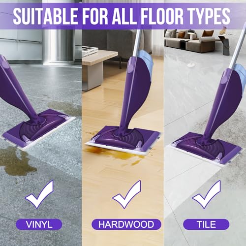Disposable Mop Pad Refill for Wet Jet Mop - 120 Count Multi-Surface Floor Cleaner Pads
