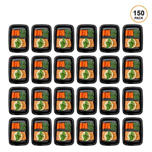 Freshware 16OZ-150PK Meal Prep Containers 1 Compartment BPA-Free Stackable Food Storage