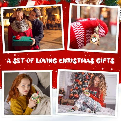 Sliner Penguin Christmas Mug Gift Set with Spoon, Socks & Keychain - Holiday Coffee Cup