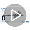 Master Airbrush G233 Performance Pro Airbrush Kit Without Hose - 3 Nozzle Sets