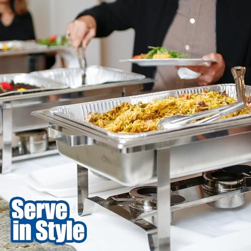 EHOMEA2Z 15 Pack Full-Size Aluminum Roasting & Baking Pans with Lids 21x13x3
