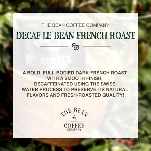 Decaf French Roast Organic Coffee Beans - 2 Pack of 1 lb - Dark Roast