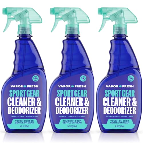 Vapor Fresh Sports Gear Cleaner & Deodorizer Spray Pack of 3 - 16oz Each