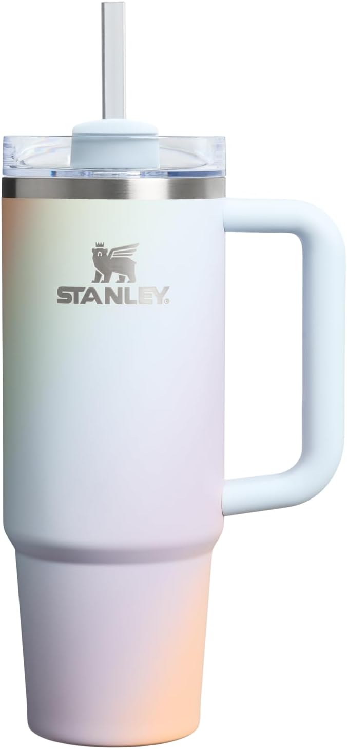 STANLEY The Quencher H2.0 Tumbler - 30 oz Sunrise Spiral | Durable, Insulated Drinkware