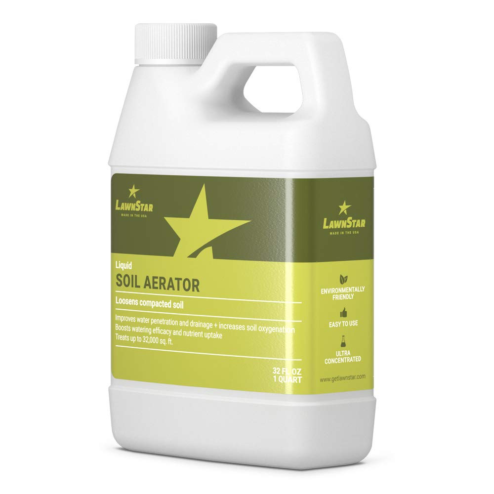 Liquid Lawn Aerator by American Made - 32 fl oz Soil Loosener & Conditioner for Improved Drainage