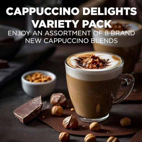 Maud's Cappuccino Coffee Pods Variety Pack - 56 Count Assorted Flavors