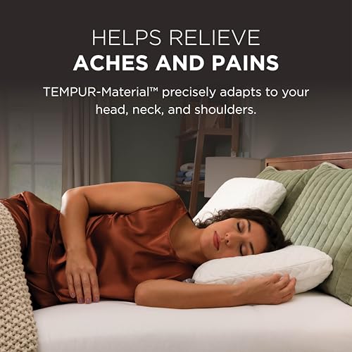 Tempur-Pedic TEMPUR-Cloud Standard Pillow - White, Soft Support, Removable Cover